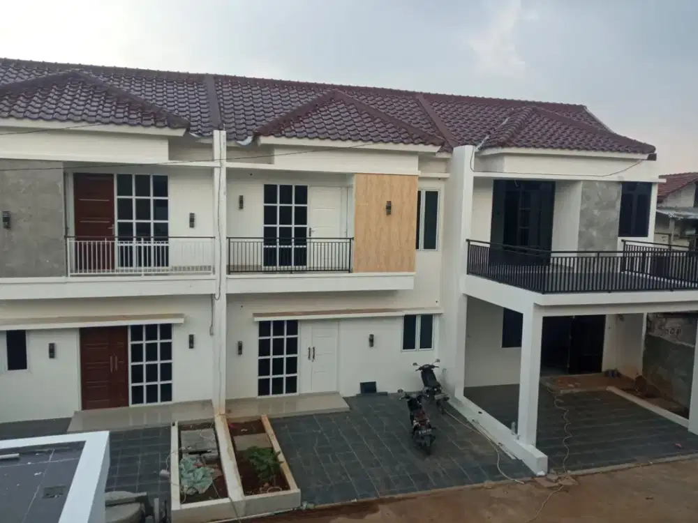 Rumah mewah 2 lantai full bata merah dekat stasiun LRT cikunir 1 Caman Raya