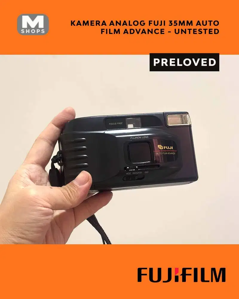Kamera Analog Fuji 35mm Auto Film Advance - Untested