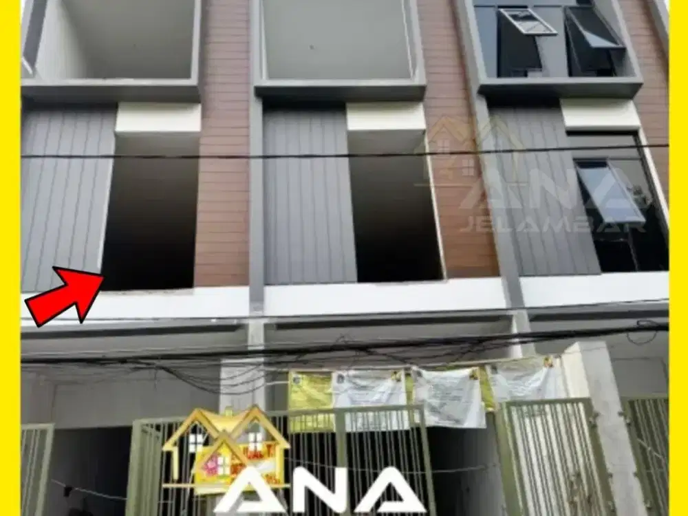 ANA DISEWAKAN RUMAH BARU UK 4.5X20M DI KOMPLEK KAVLING POLRI JELAMBAR