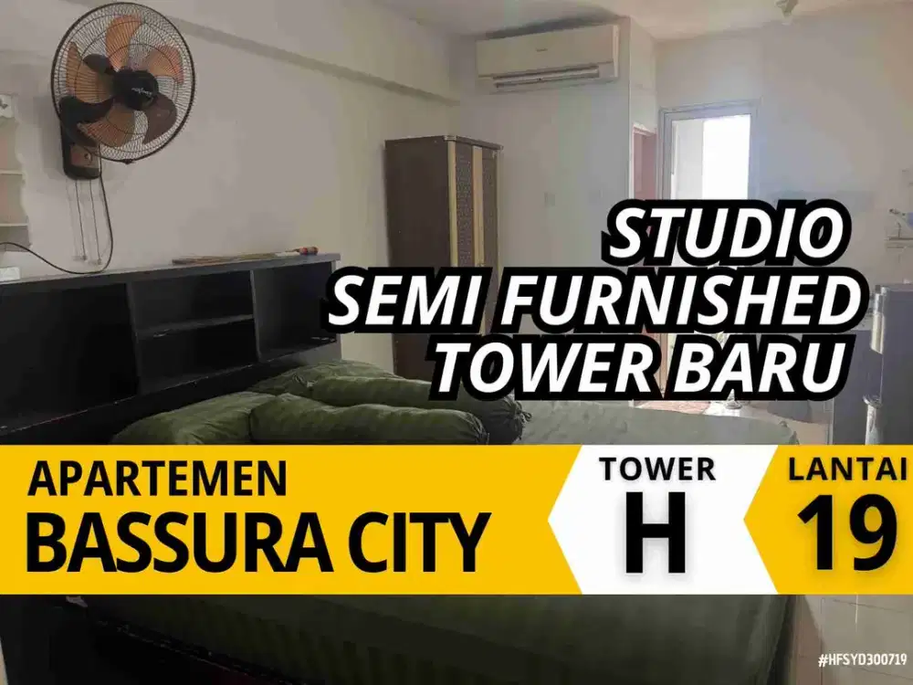 Sewa Studio Lantai 19 Murah Tower Baru Apartemen Bassura City