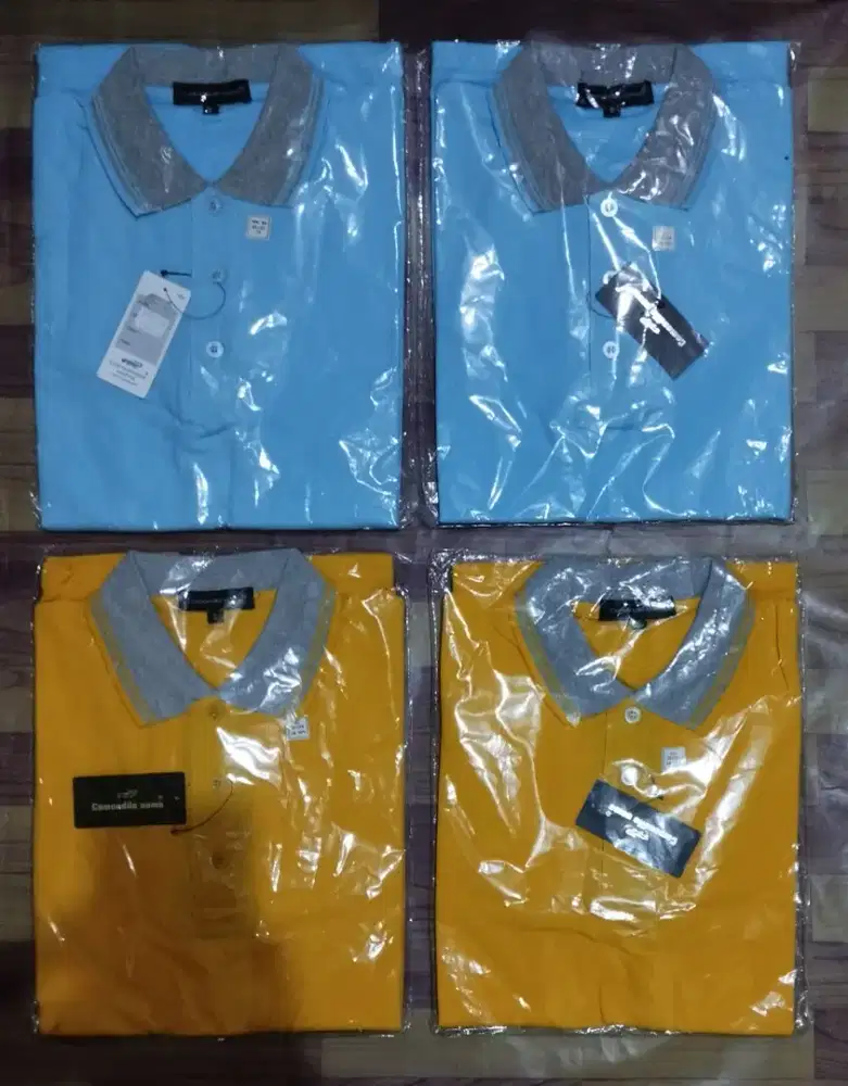 Kaos shirt polo lengan pendek Comondile Uomo ukuran S Original Nego