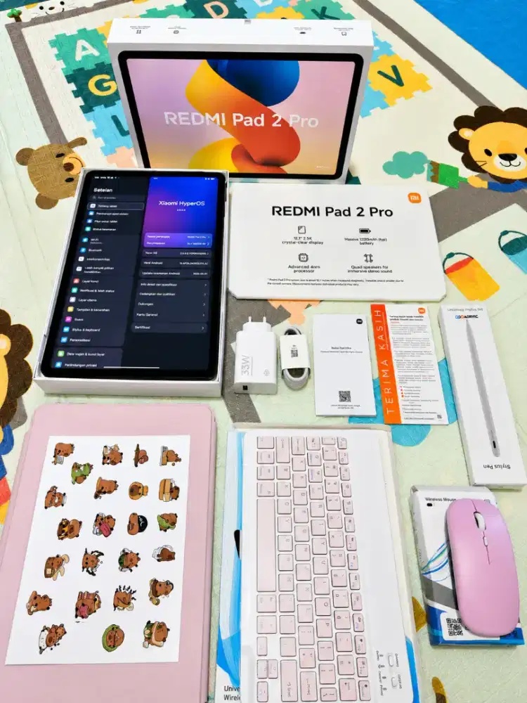 Redmi Pad Pro Fullset + Aksesoris Lengkap Pembelian Februari Like New