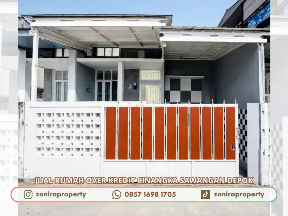 Over Kredit Rumah nempel Pondok Cabe dkt Tol Gaplek angsuran 5 jt an flat