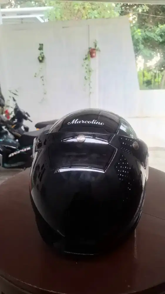 Helm Marcolino Senna black masih spt new