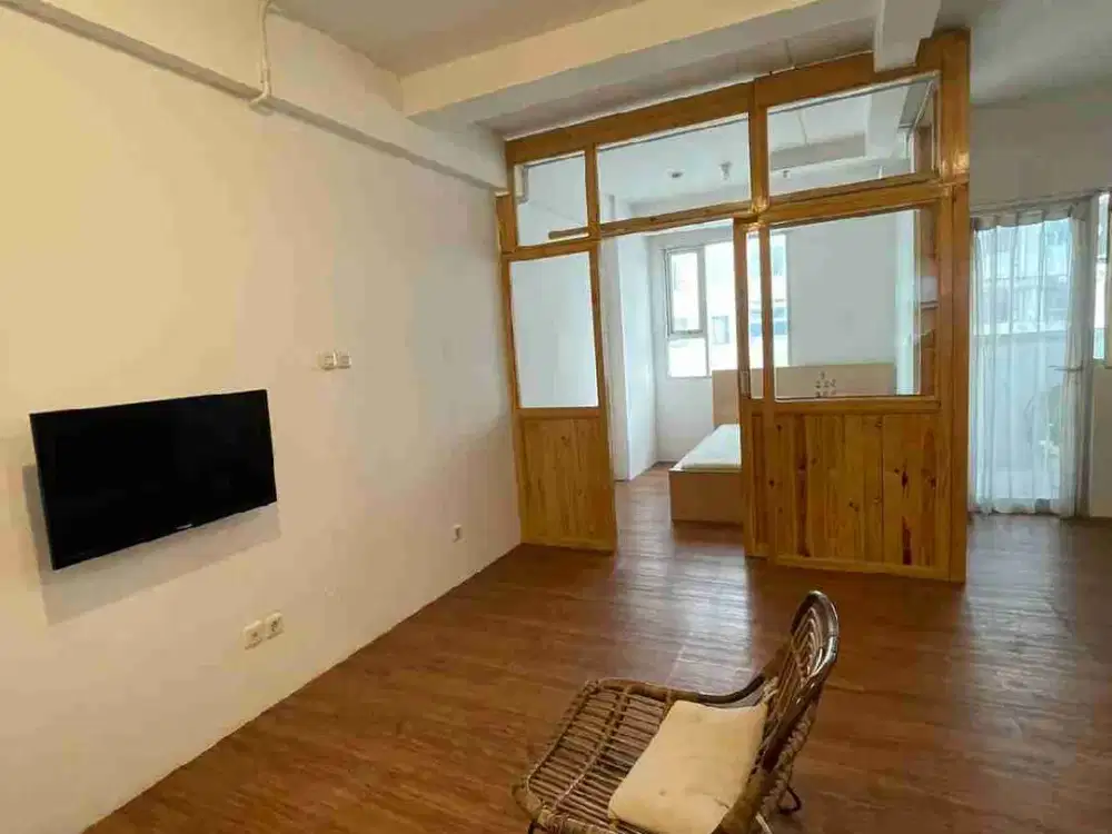 Apartemen Menteng Square 2 BR modify 1 Br lantai 10 bulanan tahunan