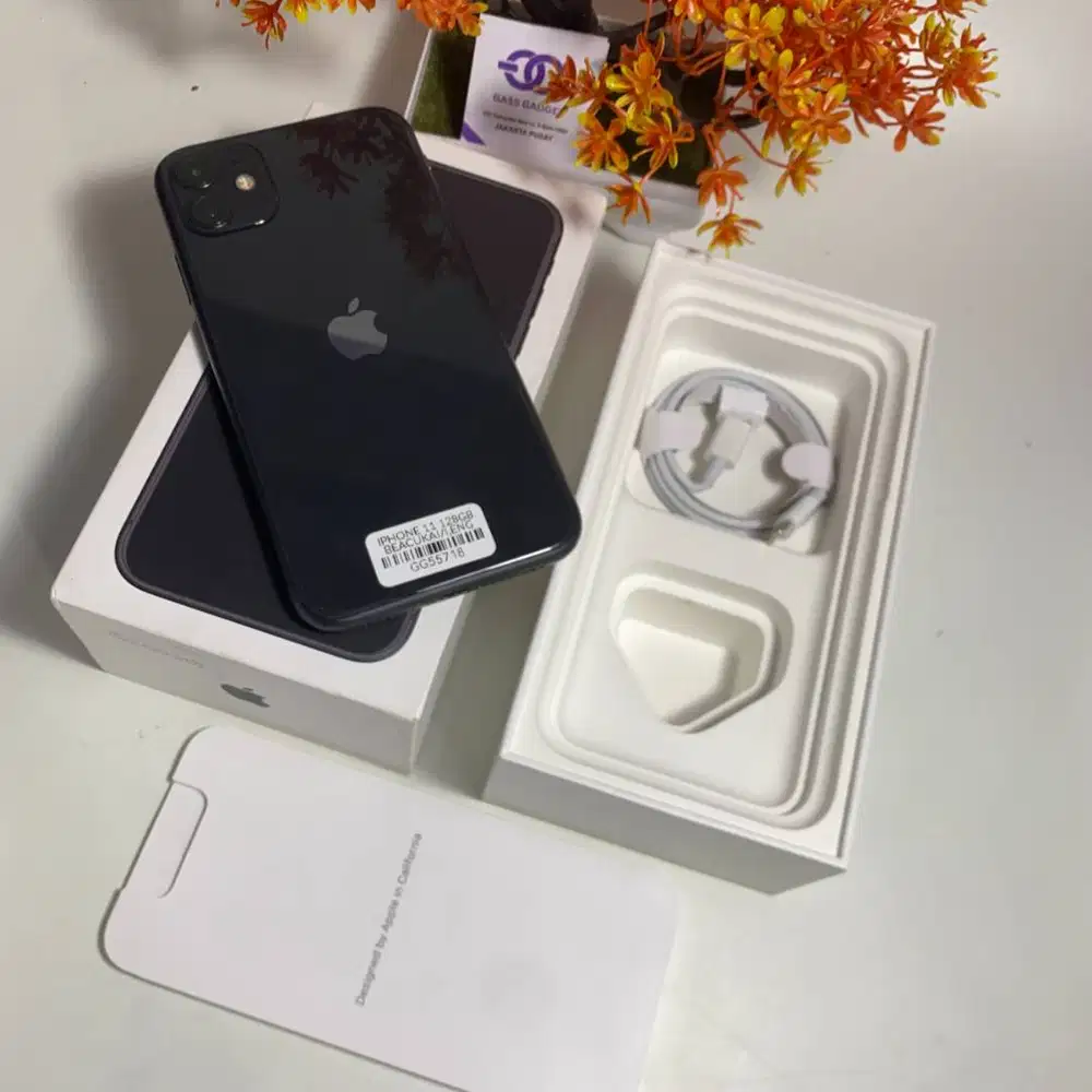 iPhone 11 128GB resmi terdaftar beacukai – Black GG55718