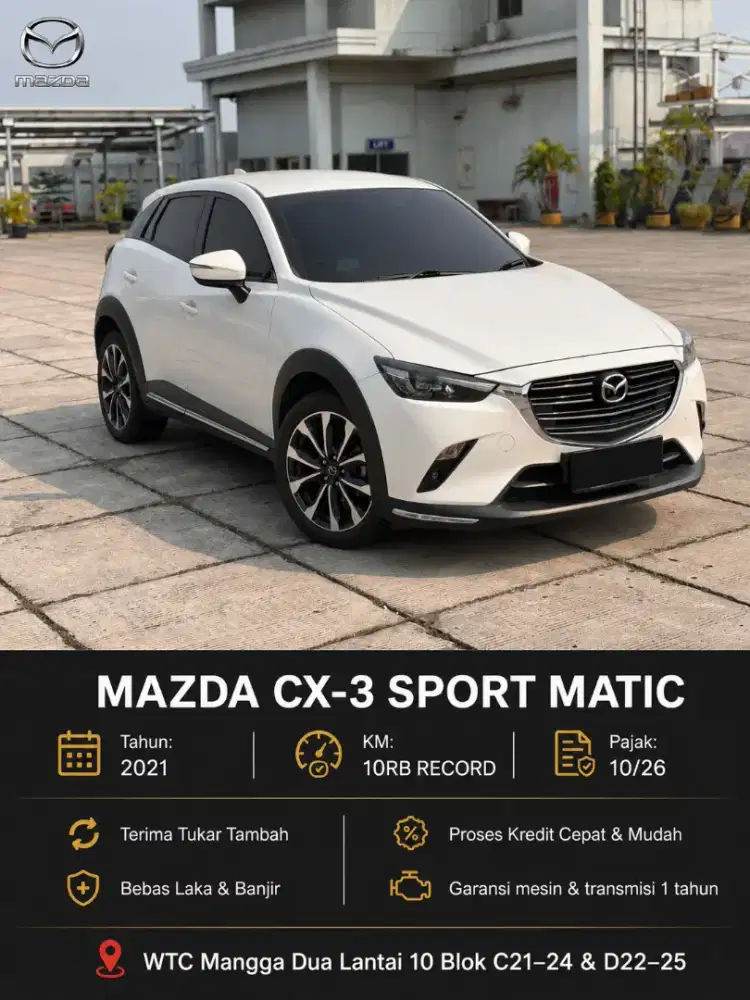 Mazda CX-3 SPORT MATIC TAHUN 2021 PUTIH