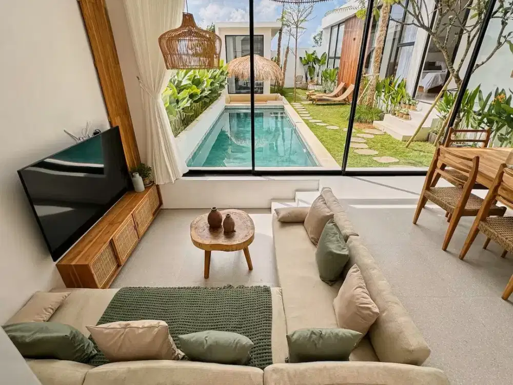 Villa Modern Tropis Ungasan Bali, Luas 283M2 Full Furnish Mewah