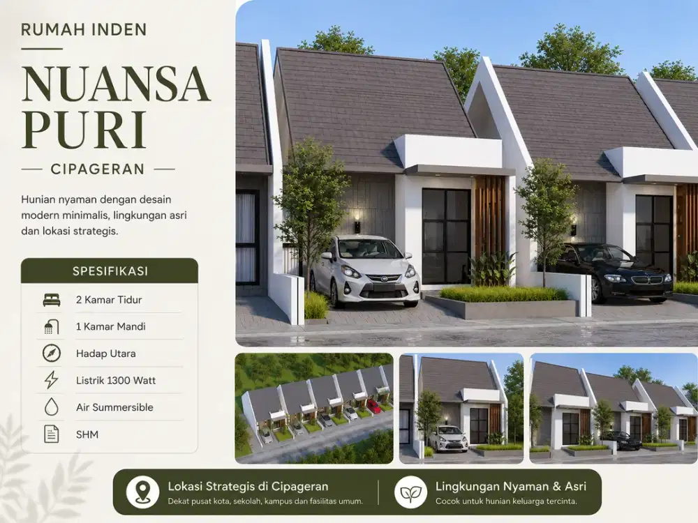 JUAL RUMAH CLUSTER INDEN DI CIMAHI