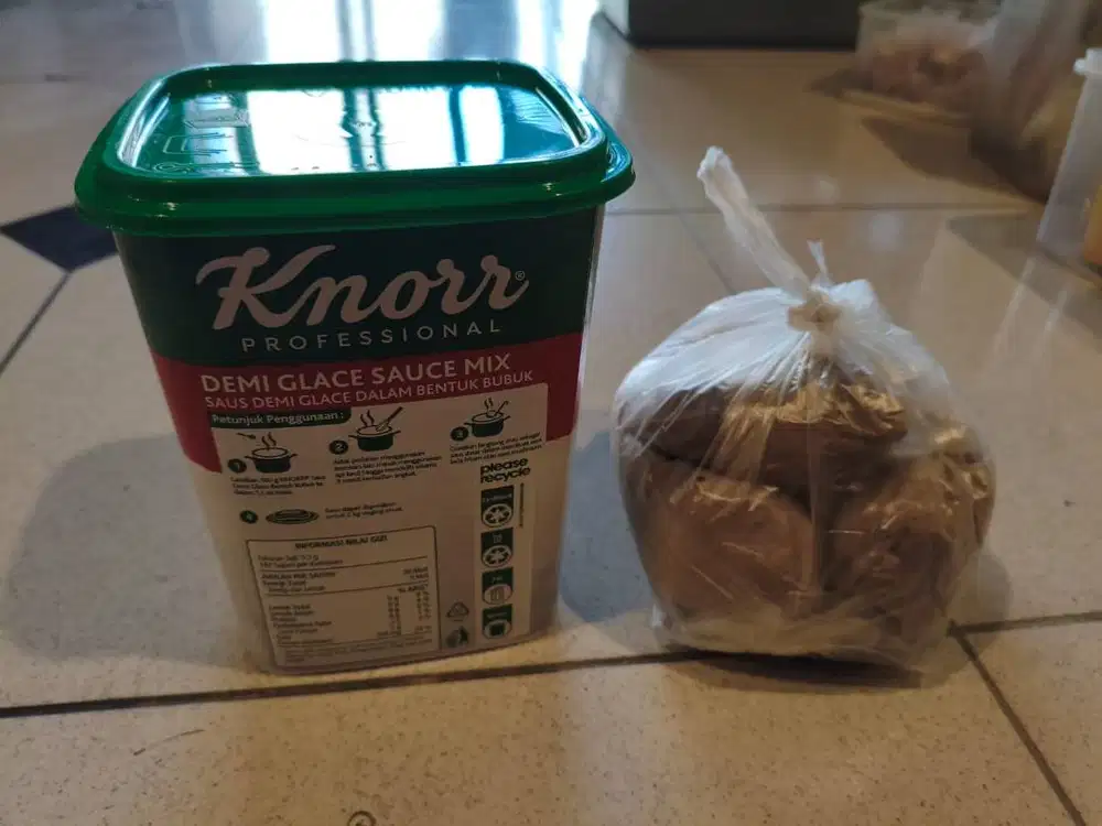 Knorr Demi Glace Sauce 1kg Sealed, 500gr Repack Edisi Resto tutup, har