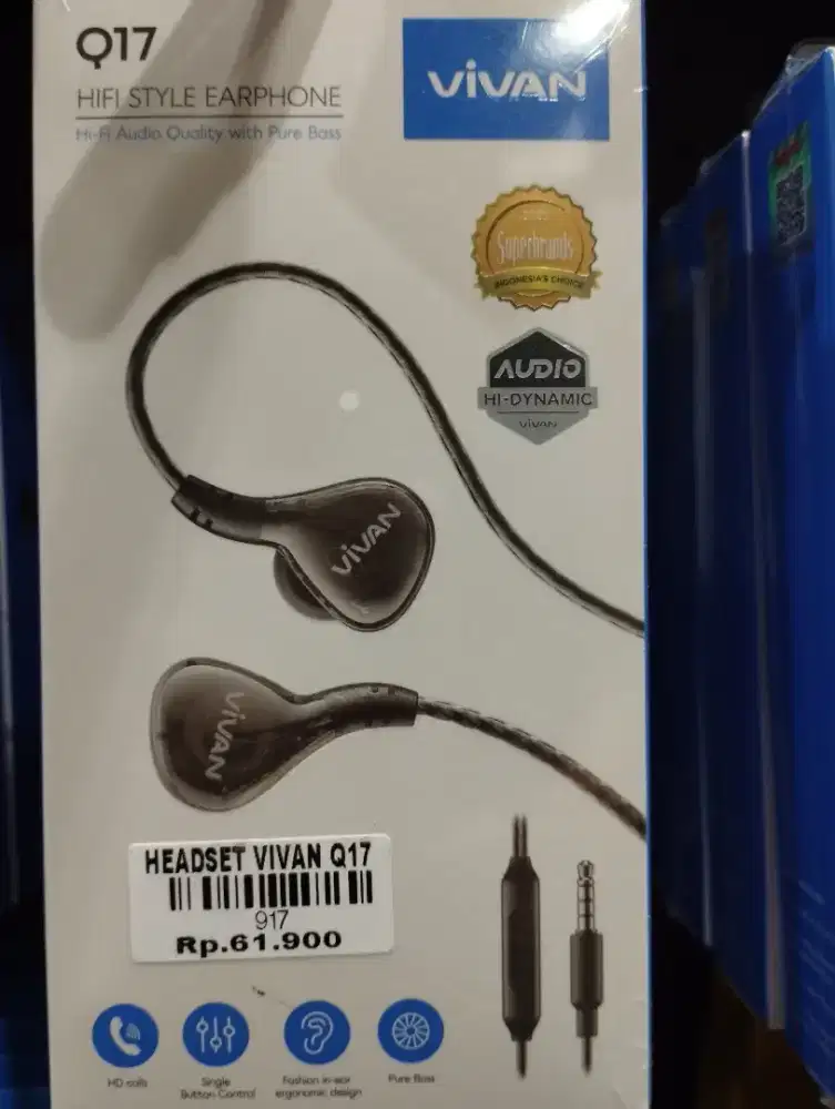 HEADSET VIVAN Q17 | ATLANTIS DAHSYAT