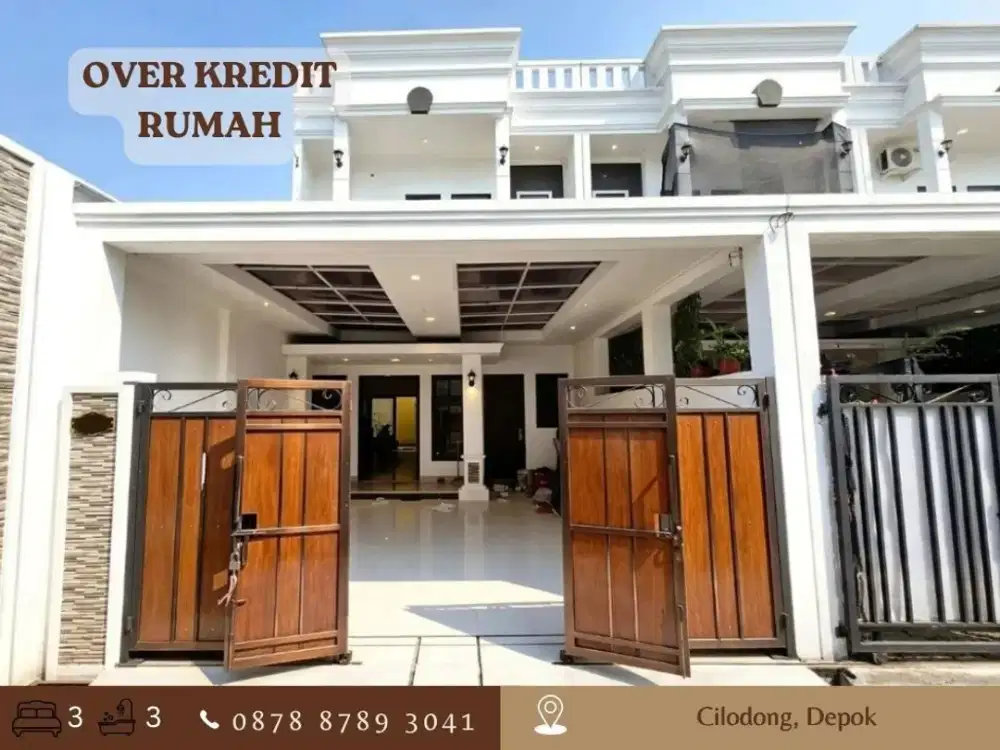 Jual Rumah OVER KREDIT 2LT LT98 dkt Alun alun GDC Cilodong Depok