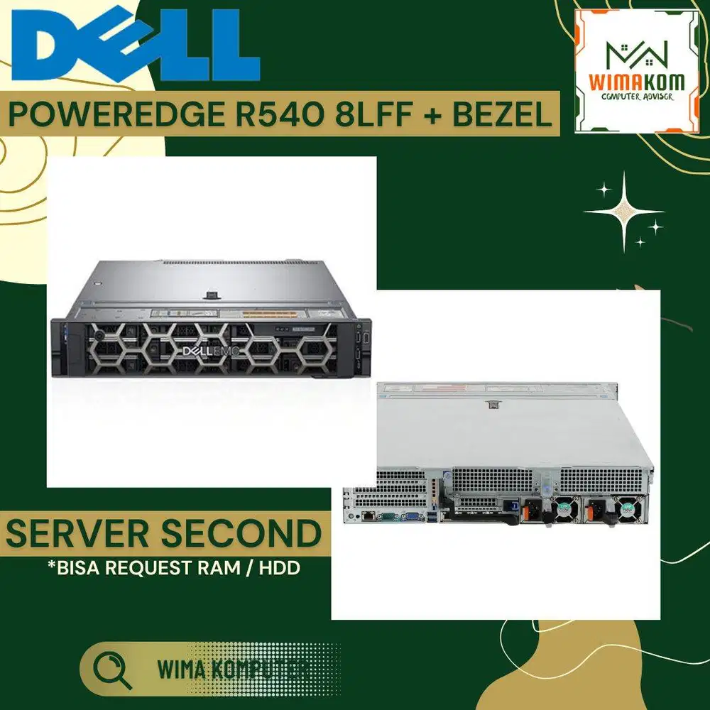 SERVER DELL R540 8 LFF 2x Xeon Silver 4114 40 CORE RAM 128GB SAS 600GB