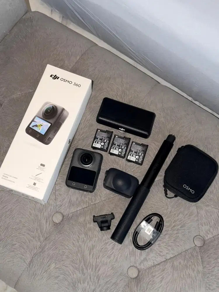 DJI Osmo 360 Like New Fullset Adventure Combo Pemakaian 3 Minggu