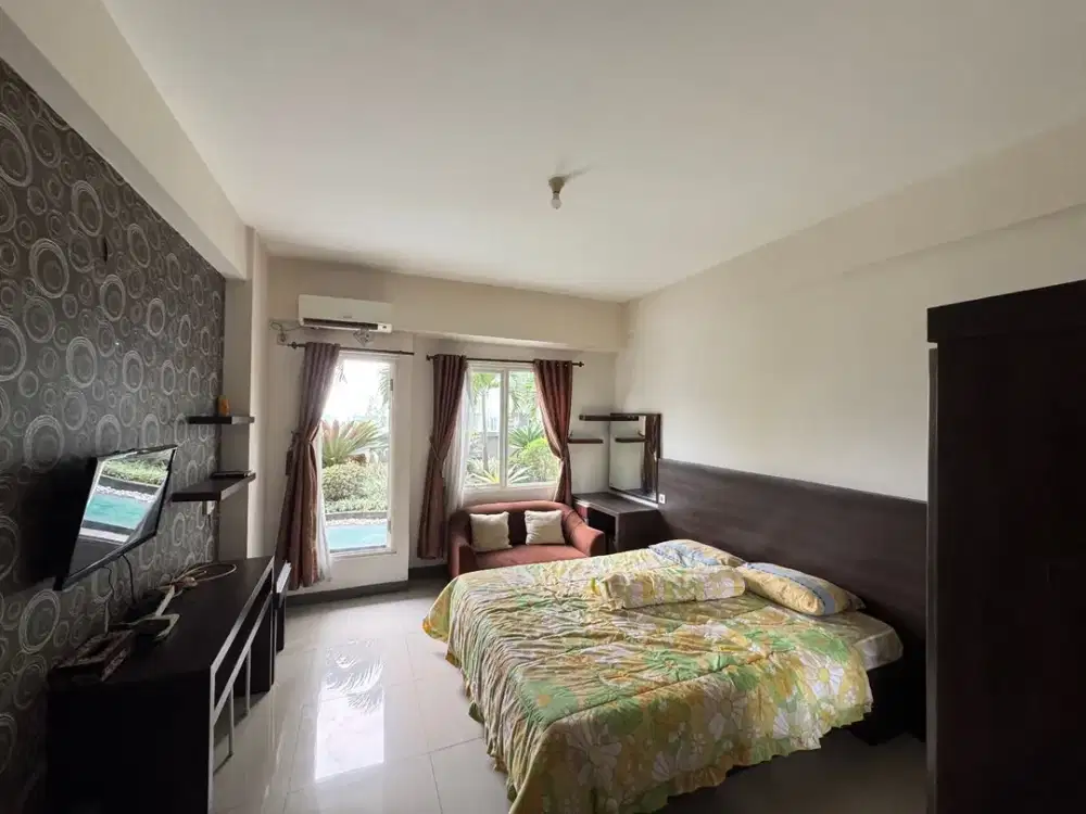 Apartemen Galeri Ciumbuleuit 2 Tipe Studio, Furnished, View Taman