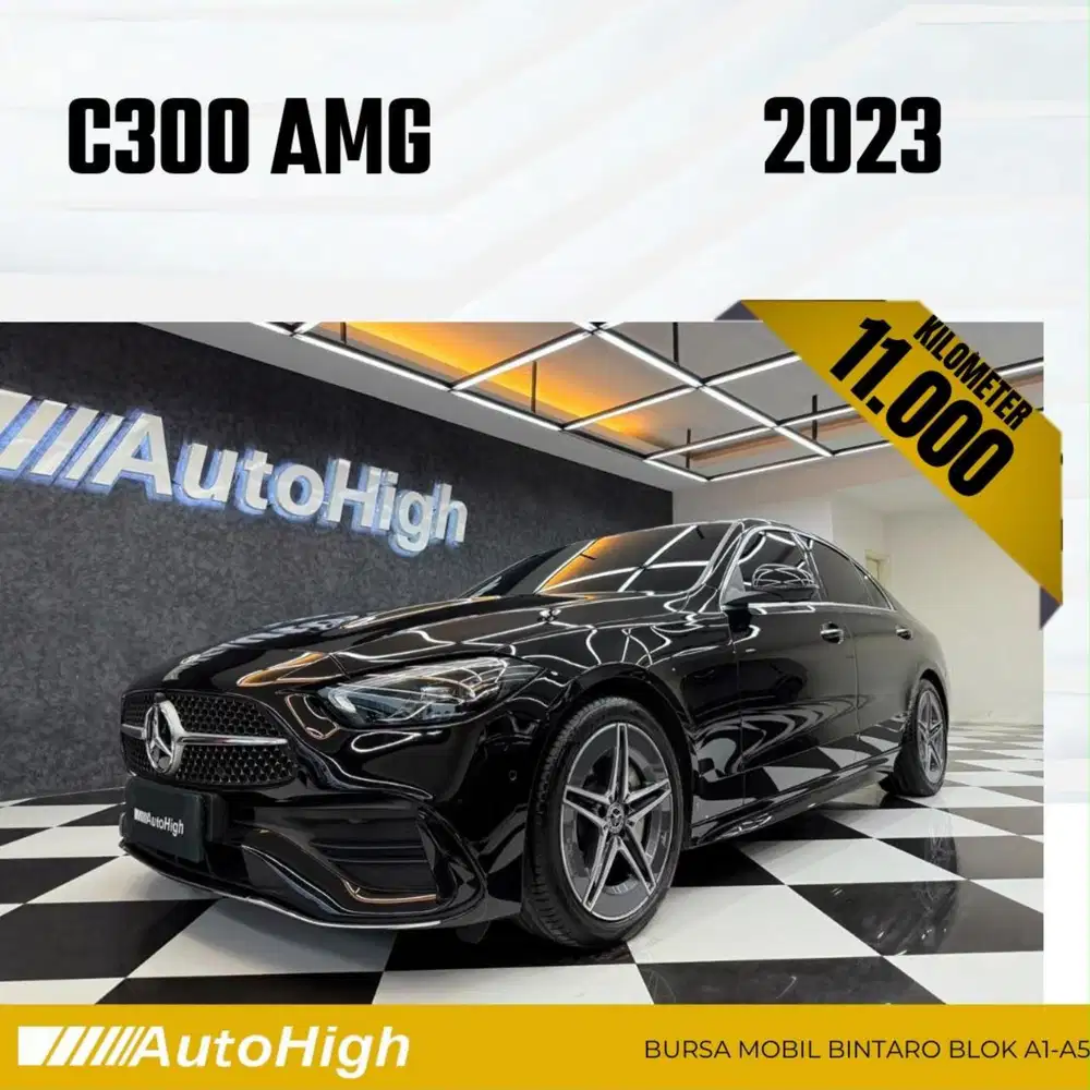 DP10% [Km11.000] C300 AMG 2023 Black Reg 2022 #AUTOHIGH