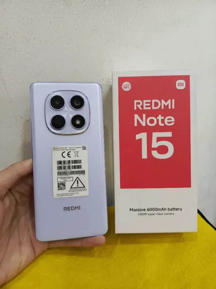 Xiaomi Redmi Note 15 8/256 Garansi Panjang, Mulus Seperti Baru