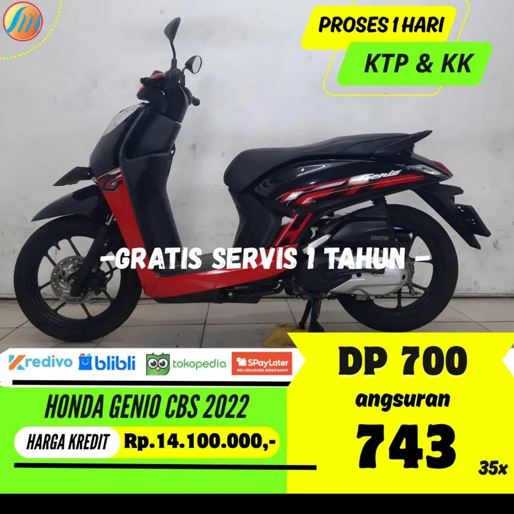 HONDA GENIO CBS 2022 KREDIT DP HANYA 700RB ANGSURAN SANGAT RENDAH