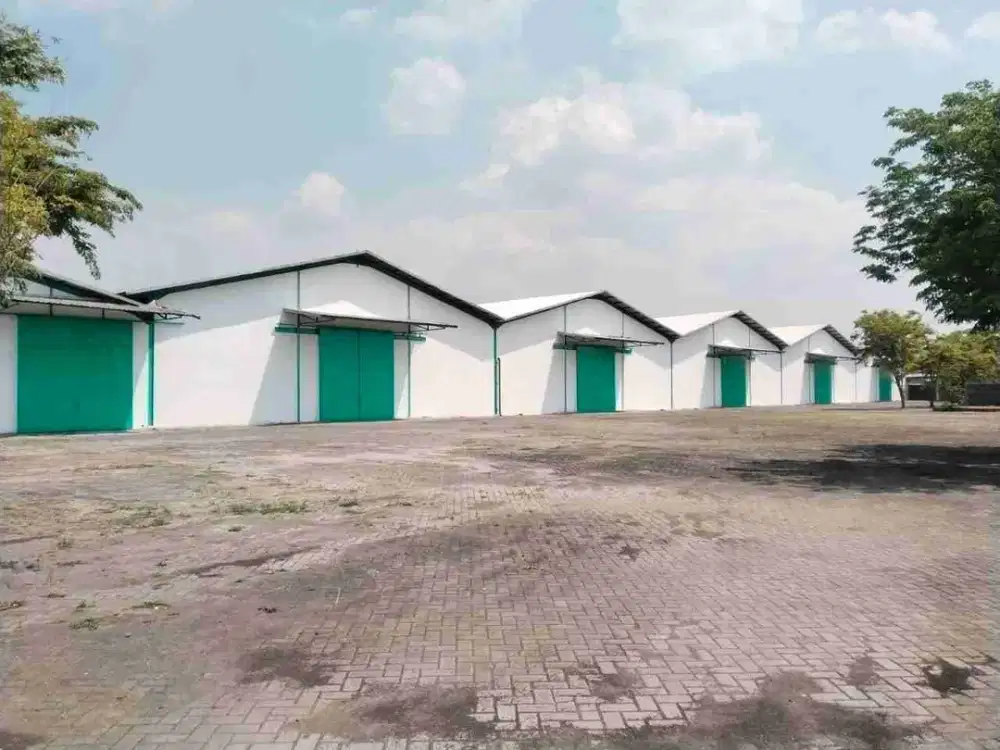 GUDANG EX PABRIK KERTOSONO NGANJUK LOKASI STRATEGIS POLL 15 MENIT DARI GERBANG TOL