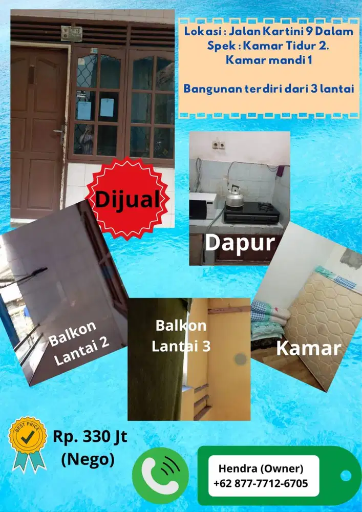 Di jual rumah daerah kartini