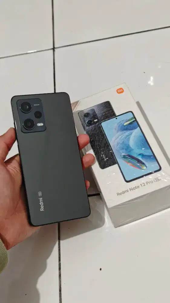 Fullset Mulus Redmi Note 12 Pro 5g 8/256