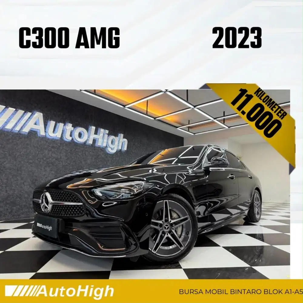 DP10% [Km11.000] C300 AMG 2023 Black Reg 2022 #AUTOHIGH