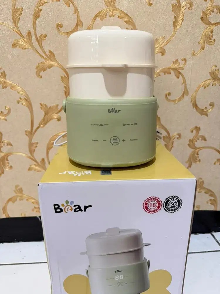 Bear Slow Cooker 1L + Steamer | LIKE NEW | Baru Pakai 1x | Free Ongkir