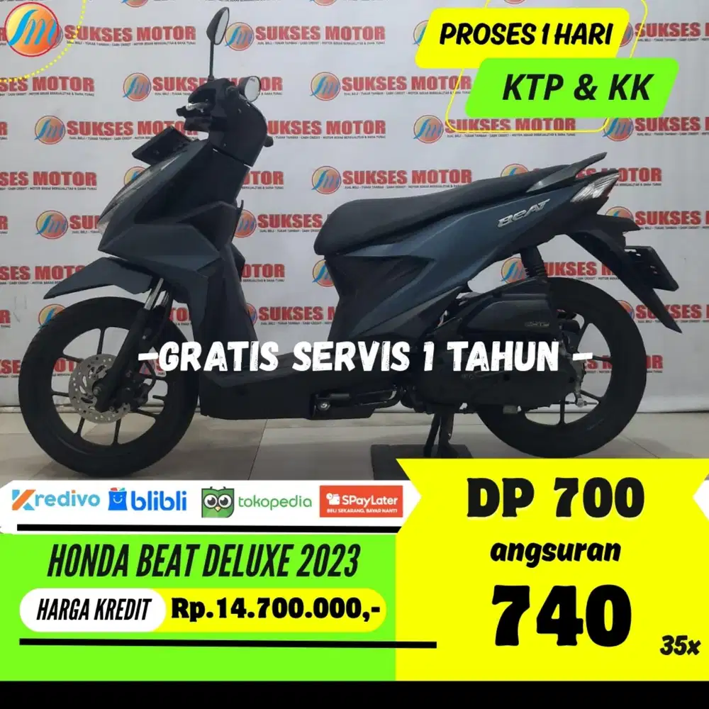 HONDA BEAT DELUXE 2023 KREDIT DP HANYA 700RB ANGSURAN SANGAT RENDAH