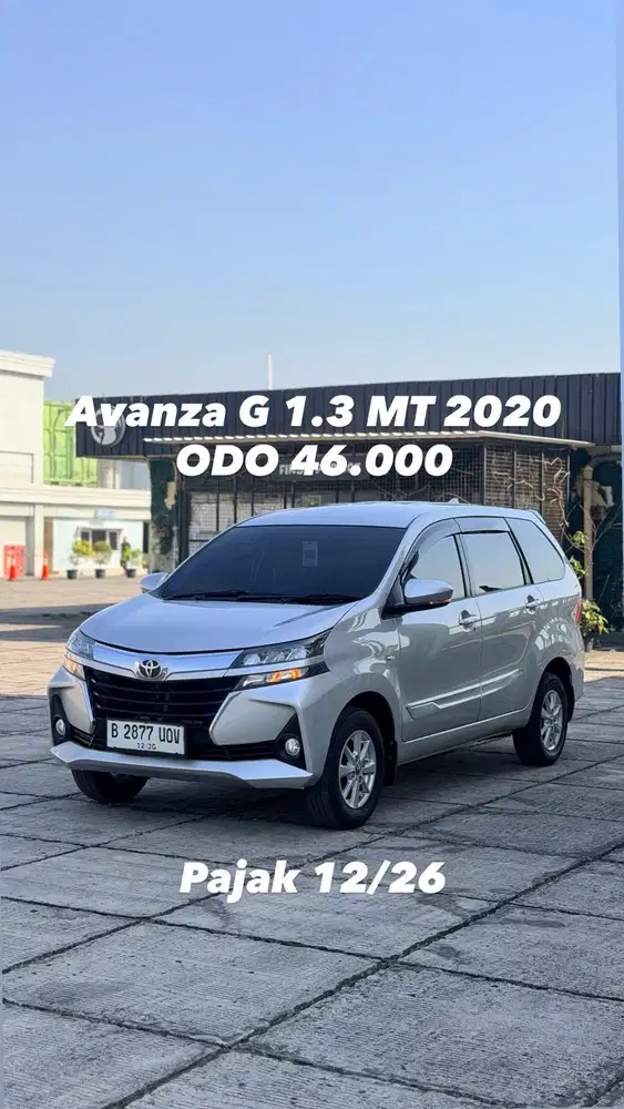 [Odo 46.000] Avanza 1.3 G Manual 2020/2021 Silver
