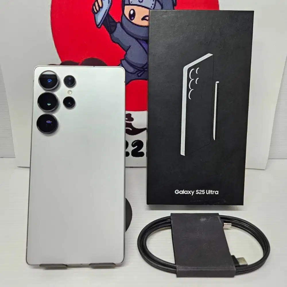 Samsung Galaxy S25 Ultra Silver White 12/512 Fullset No Minus 97% Mulu