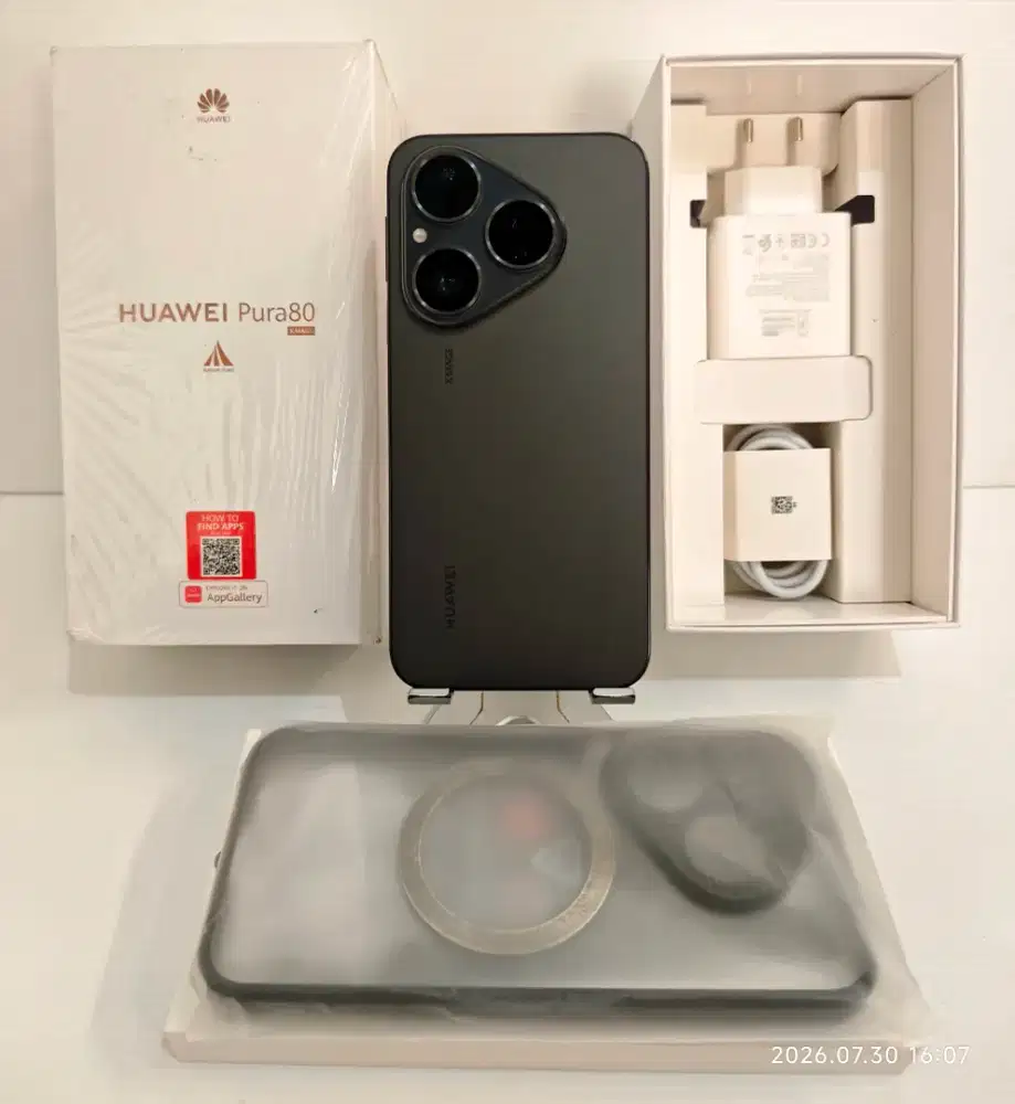 Huawei Pura80 basic 12/256 Gb Likenew 98% Garansiresmi Des 27 bs TT/BT