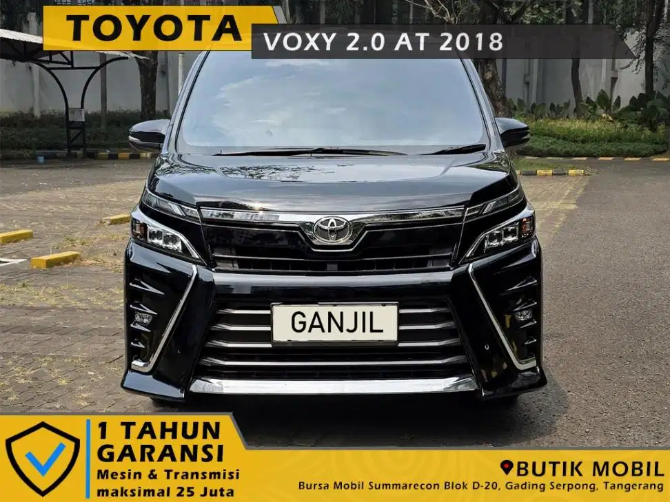 Voxy 2.0 AT 2018 Hitam. Pajak Sep 2027