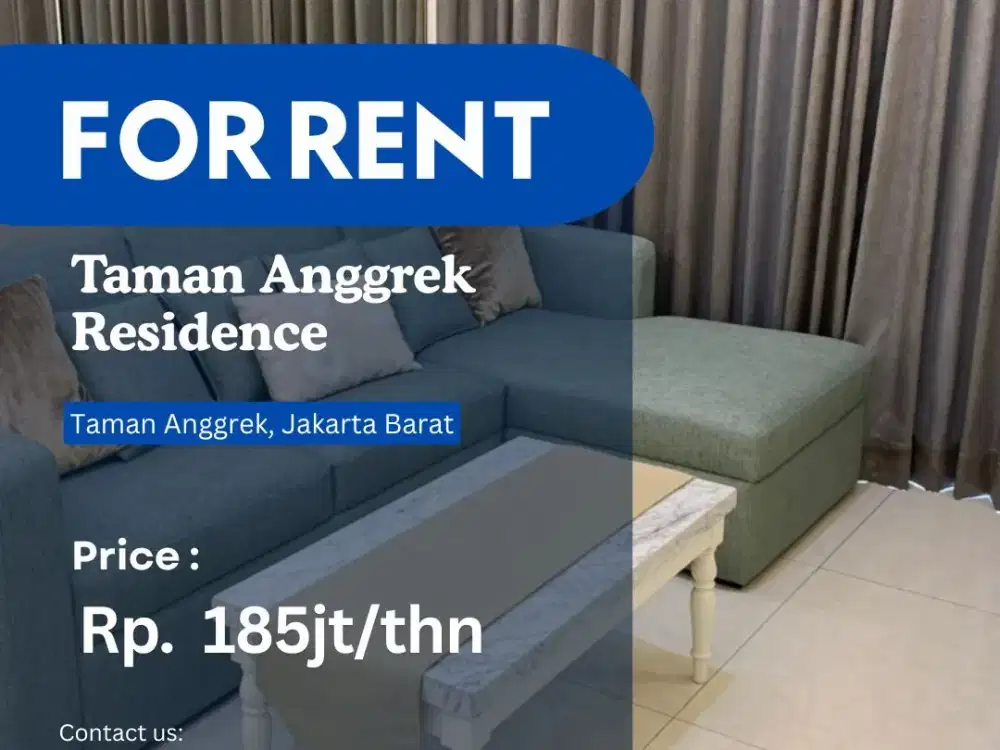 BRAND NEW Taman Anggrek Residence Unit 2+1BR Full Furnish