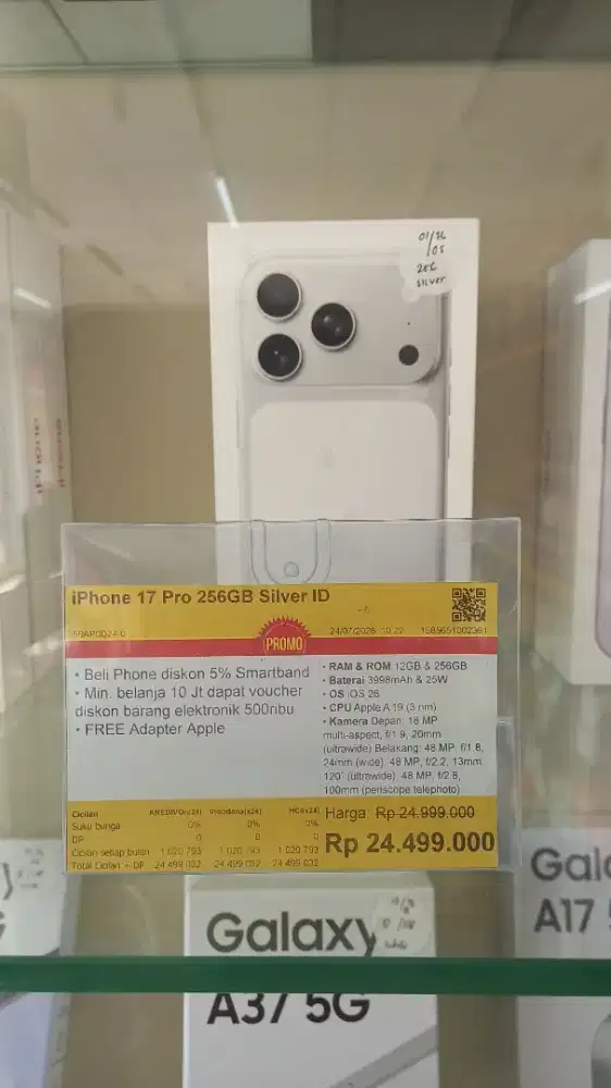 PROMO CICILAN BUNGA 0% HOME CREDIT ( IPHONE 17 PRO 256GB )