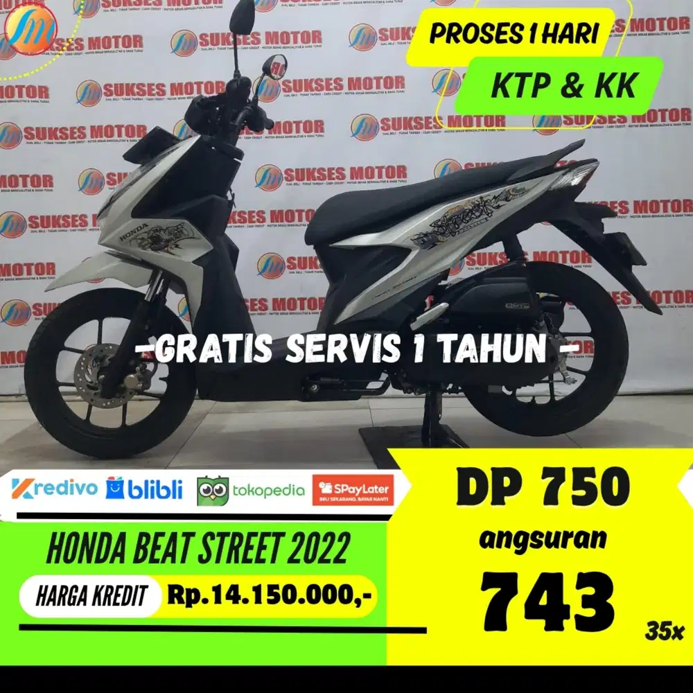 HONDA BEAT STREET 2022 KREDIT MURAH ANGSURAN SANGAT RENDAH BERGARANSI