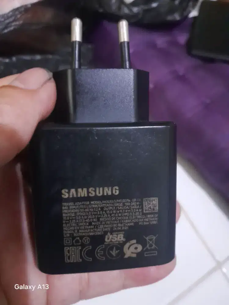 Kepala charger samsung 45wat original super fast charging