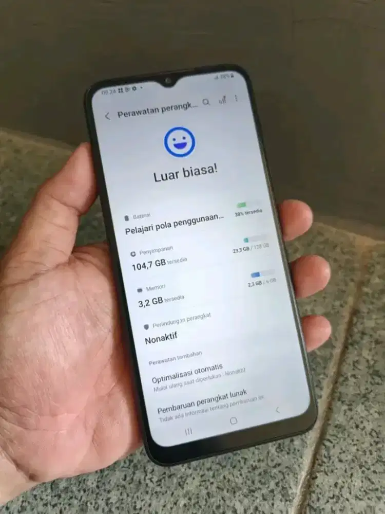 Samsung a22 6/128
hp olny 
min FP /sidik jari off
yang lain aman semua