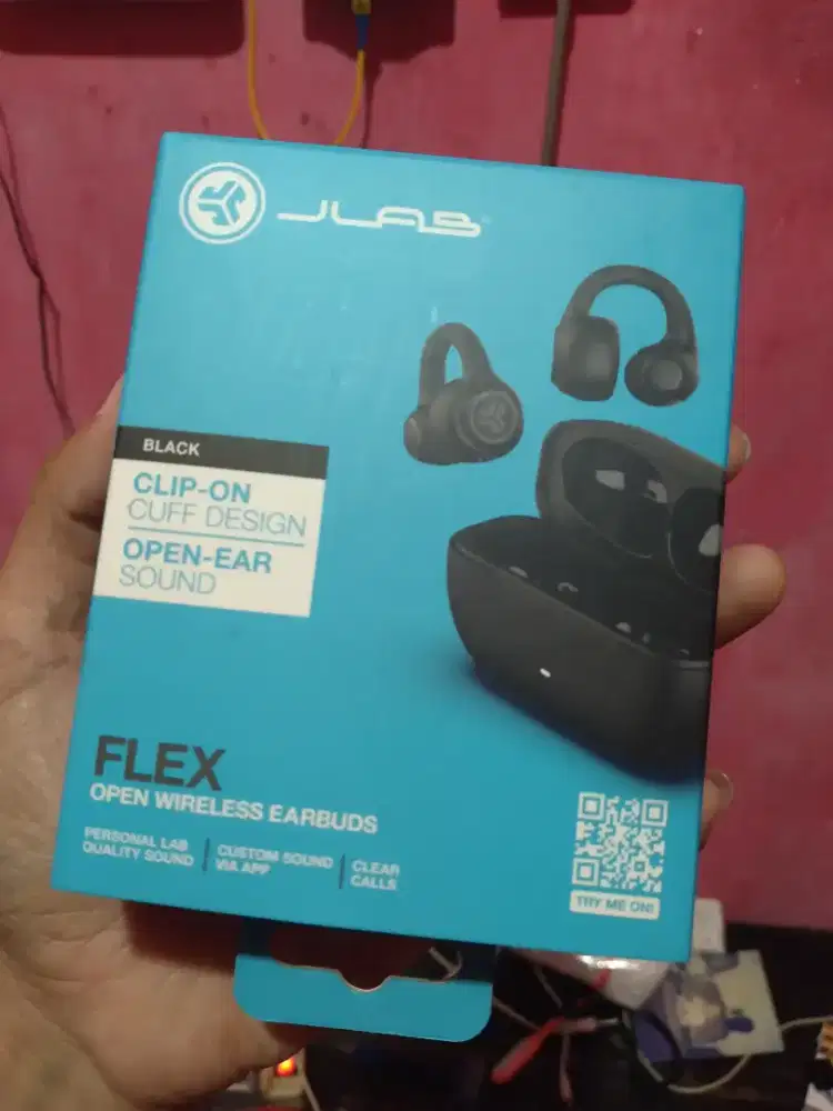 JLAB FLEX OPEN WIRELESS EARBUDS Black