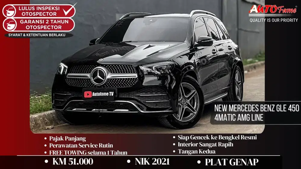 Mercedes Benz GLE 450 4Matic AMG Line NIK 2021 Akhir