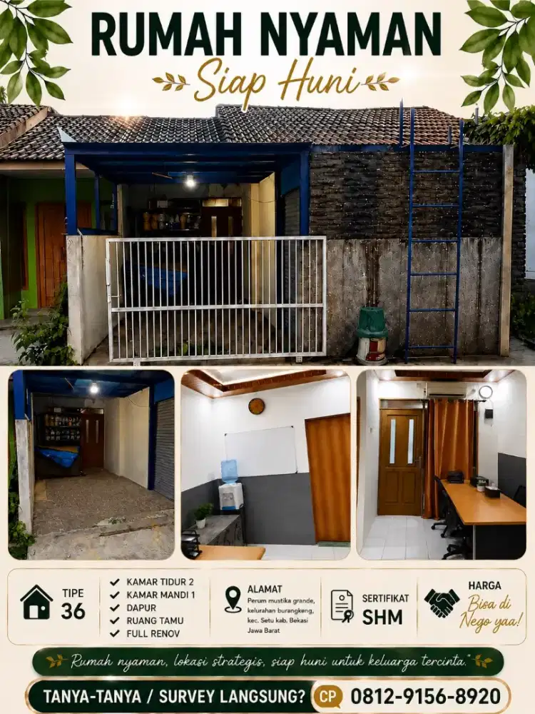 Rumah dijual full furnis & full furniture