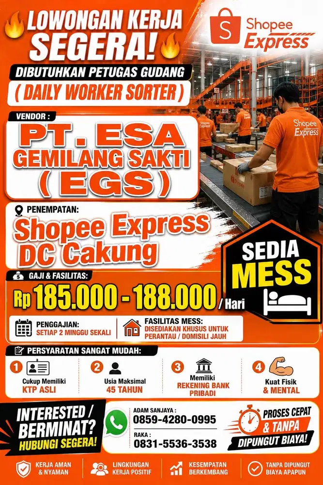 DAILY WORKER OPERATOR SPX CAKUNG DC EGS