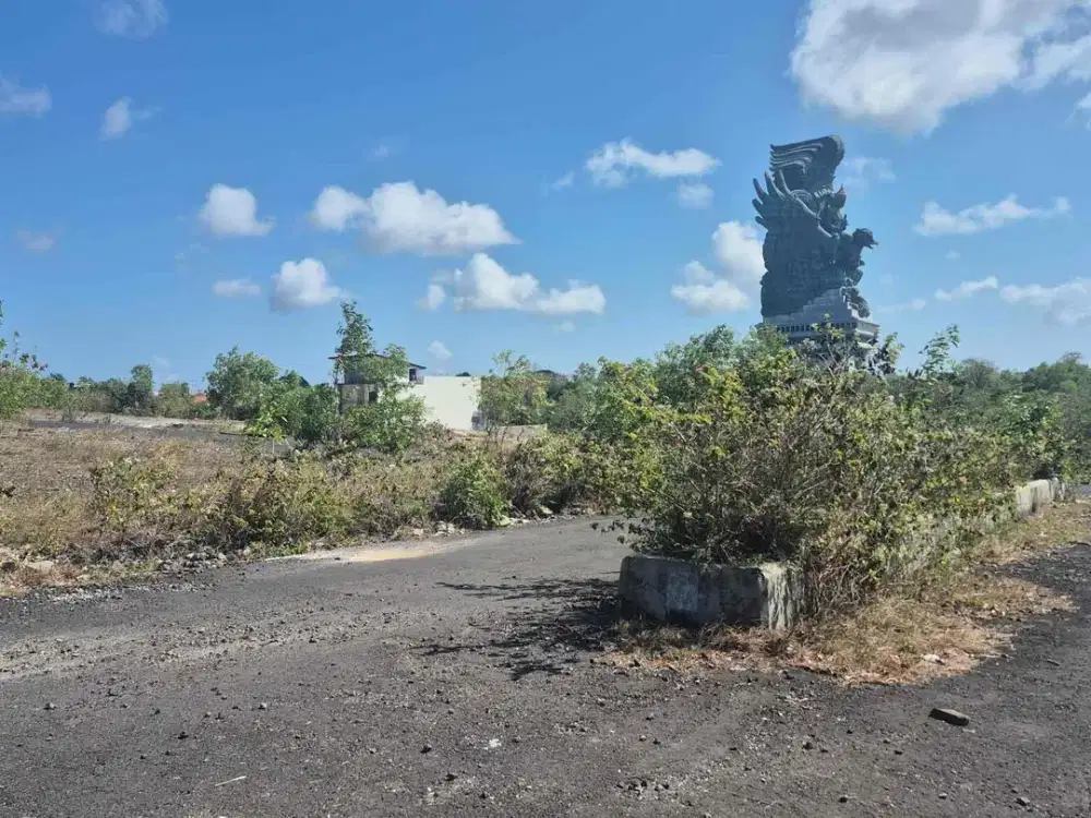 Lahan kosong harga di bawah pasaran lokasi Ungasan dengan View patung GWK