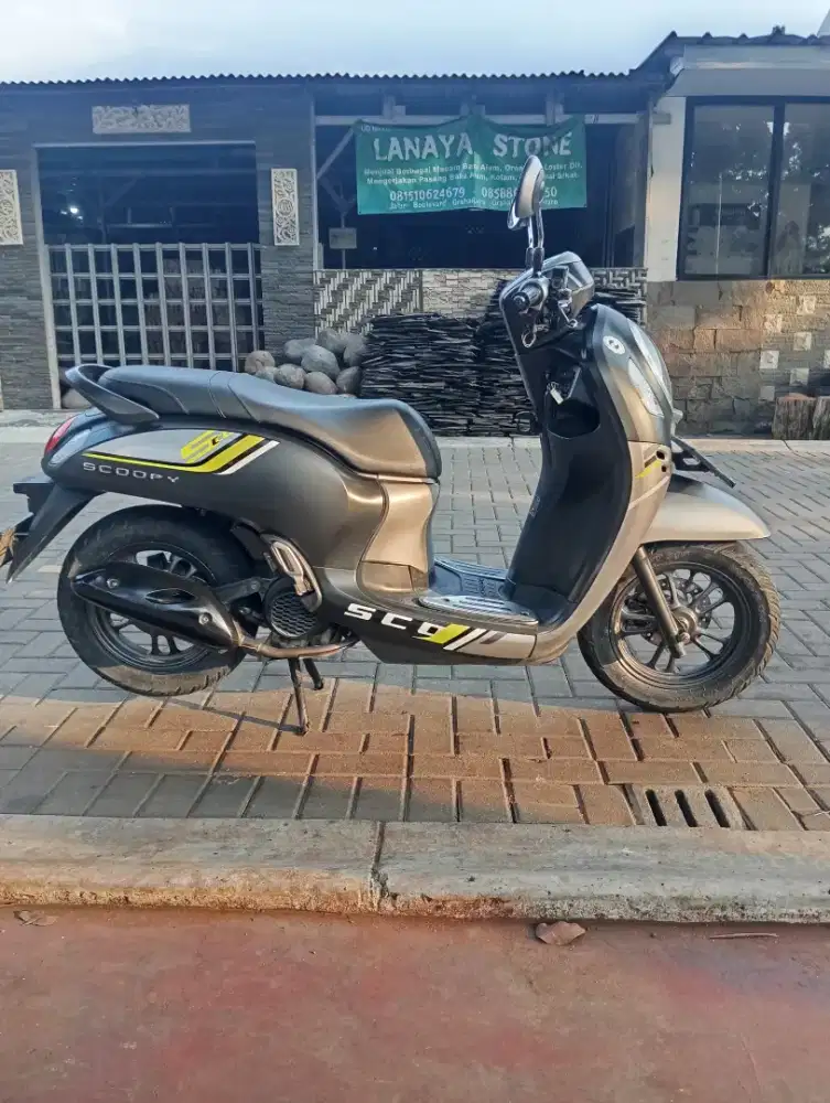 Honda Scoopy 2022 bl 12 fulori like new pajak panjang d graha raya