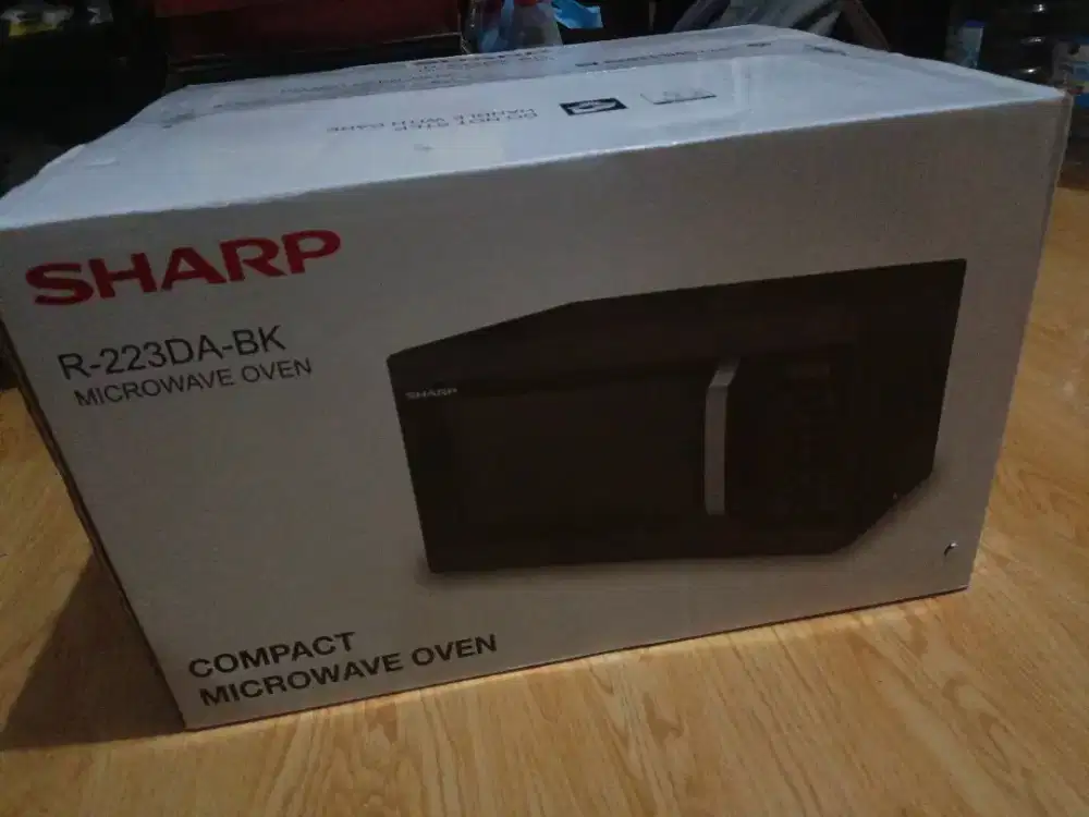 Microwave Sharp R-223DA-BK 23 Liter Baru Segel – Hadiah Doorprize
