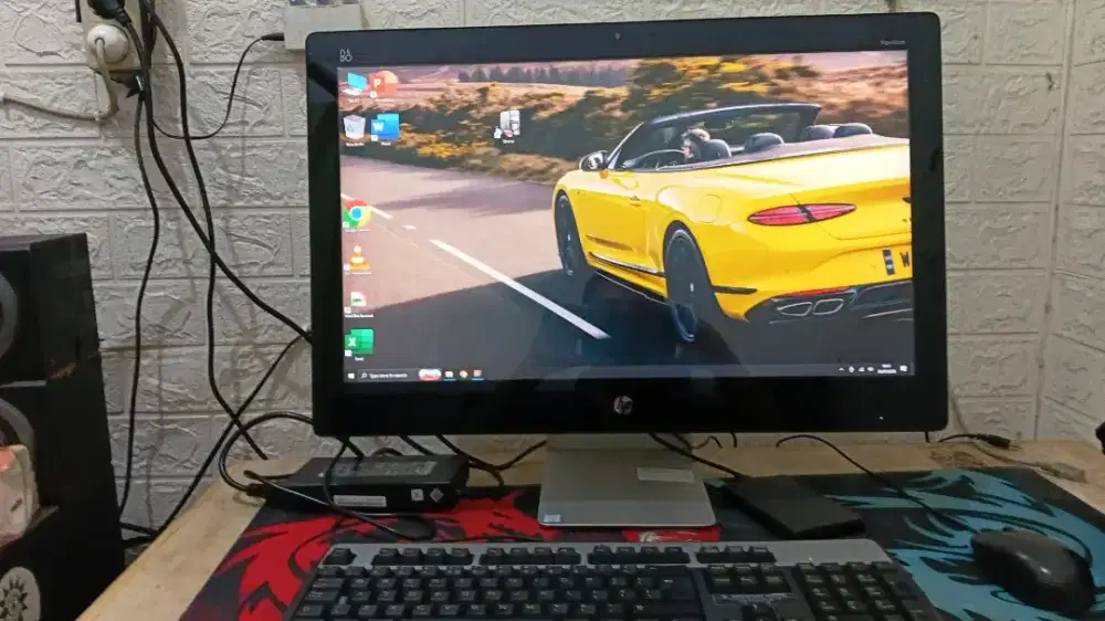 PC CPU AIO HP Pavilion Office Sekolah Siap Pakai