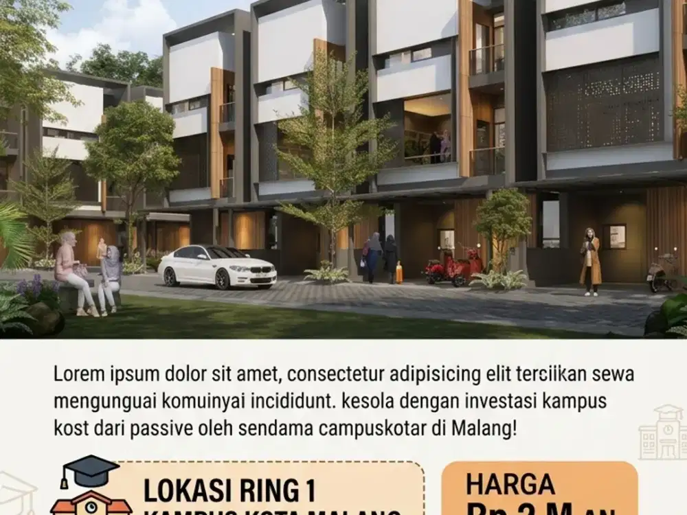 INVESTASI AUTOPILOT! RUMAH KOST EXCLUSIVE DI RING 1 KAMPUS KOTA MALANG