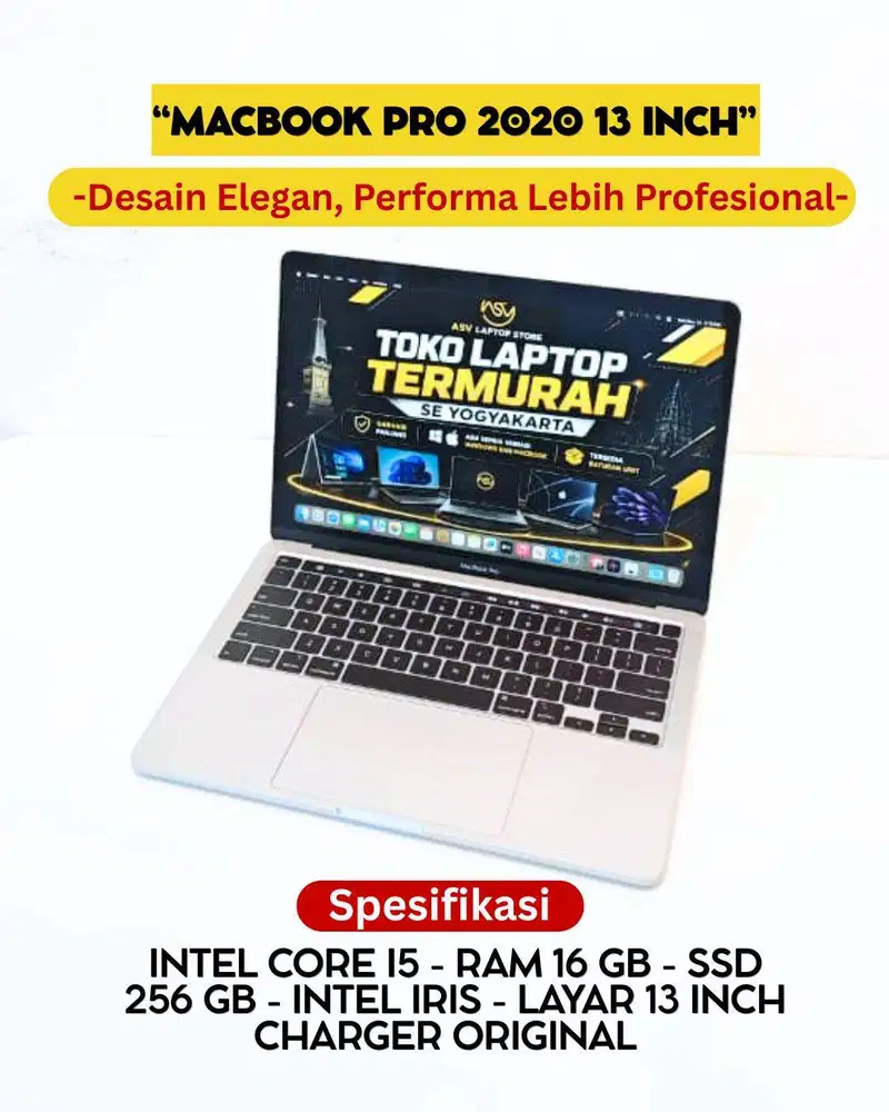 MACBOOK PRO 2020 I5 RAM 16GB SSD 256GB APPLE ORIGINAL