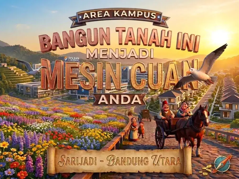 JUAL TANAH DI SARIJADI, SETRADUTA, PASTEUR, BANDUNG KOTA.