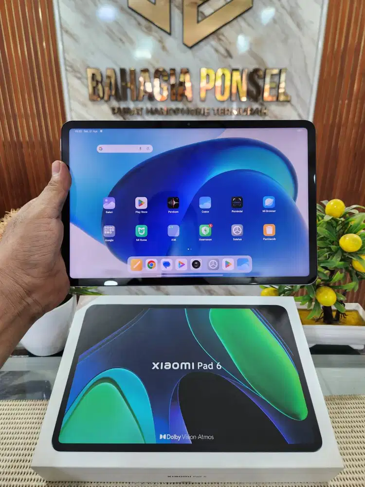 Xiaomi Pad 6 Ram 8+8Gb/256Gb Fullset Mulus Ori 100% Like New Brgaransi