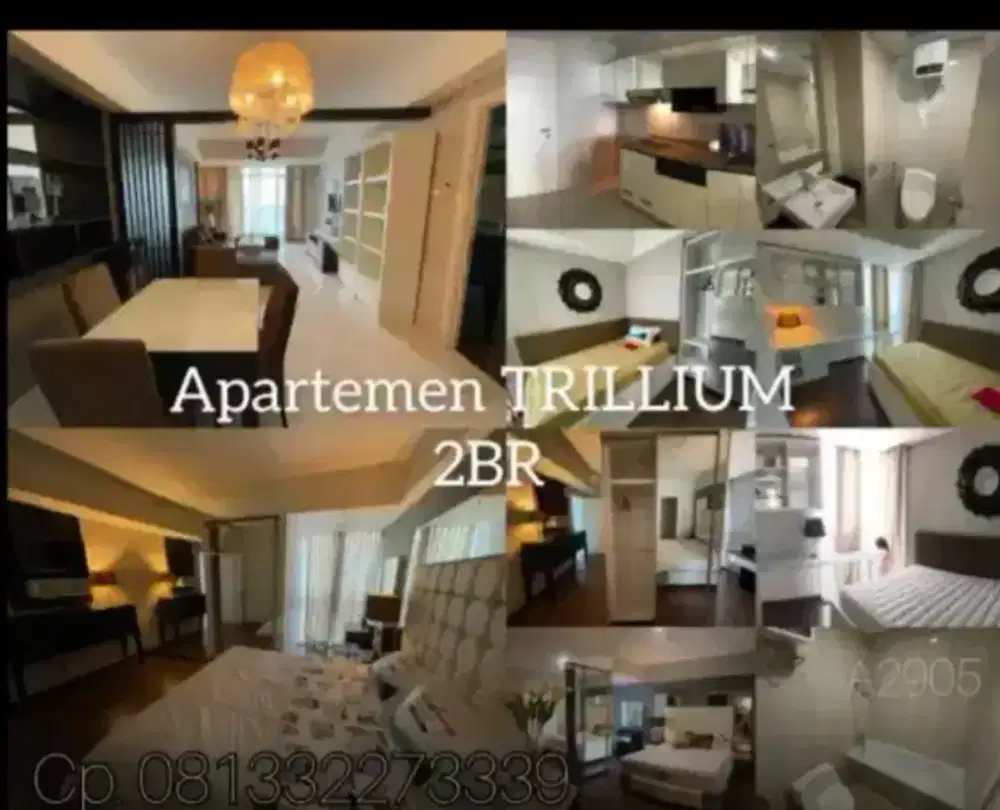 Apartemen TRILLIUM 1BR & 2BR Full Furnished Pusat Kota Surabaya